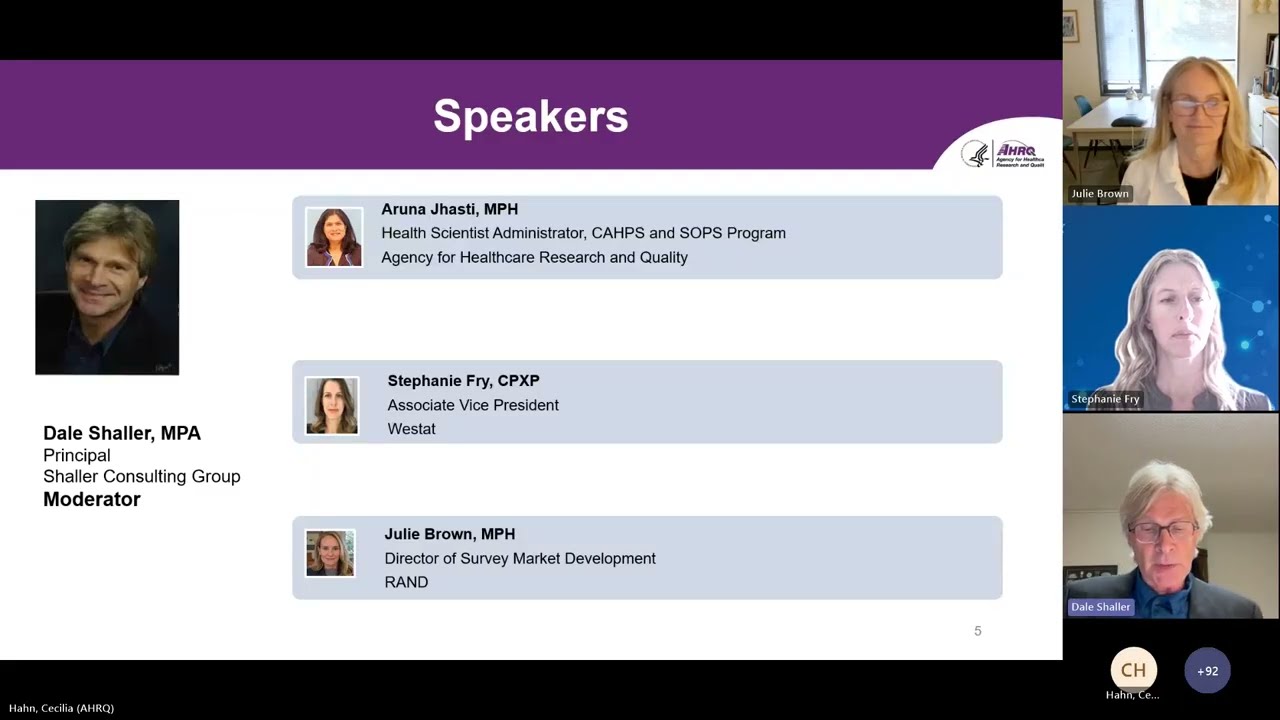 New CAHPS Tools for Patient Experience Measurement (Webcast)