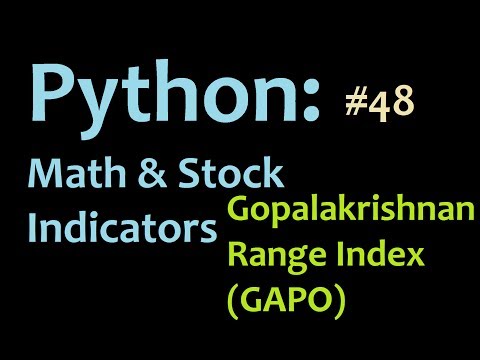Python Mathematics and Stock Indicators Intro