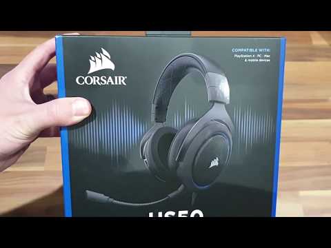 Corsair HS50 Headset Silent Unboxing - ASMR Unboxing