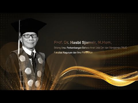 Thumbnail YouTube Prof. Dr. Hasbi Sjamsir, M.Hum.