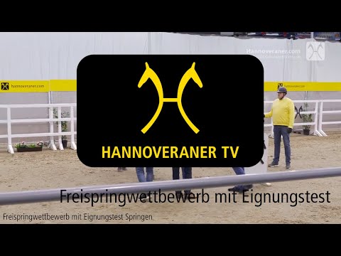 Hannoveraner TV: Freispringwettbewerb des Programms Hannoveraner Springpferdezucht mit Eignungstest