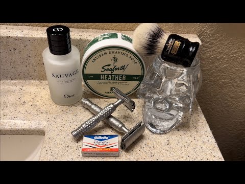 2 Timeless Razors vs. The Goatee. Seaforth Heather Soap, Simpson Chubby 2 Ebony & Sauvage.