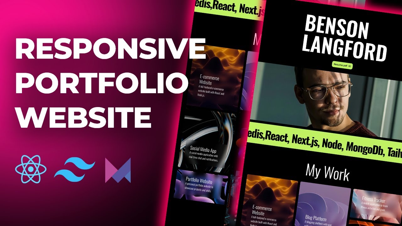 Build & Deploy Simple React JS Portfolio Website | React, Tailwind, Framer Motion Project Tutorial