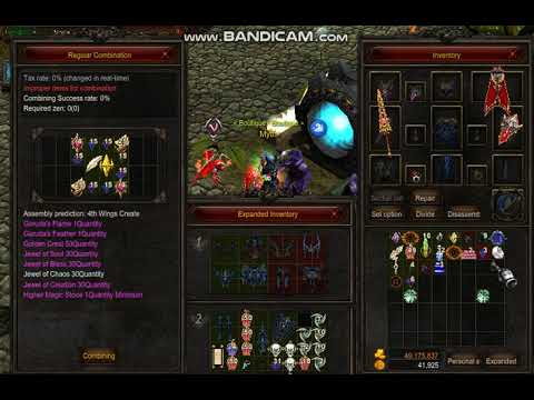 MUOnline Arcadia - 4th Wing Combination - S15EP2