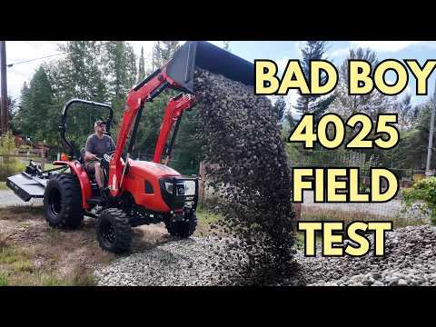 Is 25 HP Enough Tractor? - Bad Boy 4025 Field Mowing and Loader Test