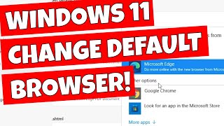 Change Default BROWSER In Windows 11 Swap From EDGE To CHROME
