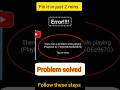 Youtube Playback Id Error Solved There Was A Problem While Playing Playback Id Error Youtube
