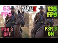 How to install fsr 3 in rdr 2 for nvidia and amd ,updated mod link- tutorial+fps testing