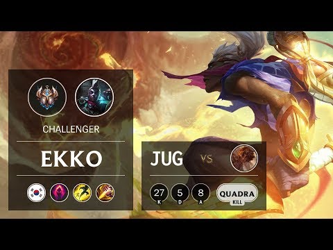 Ekko Jungle vs Taliyah - KR Challenger Patch 9.20