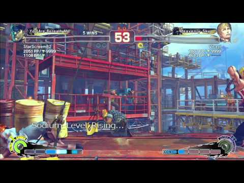 Starscreem82 (Dictator) vs Viceyl (Cody) SSF4AE2012 xbox 360