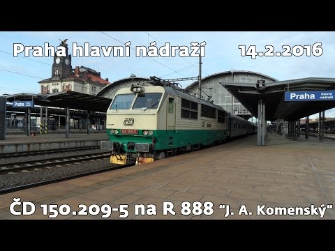 ČD 150.209-5 na R 888 “Jan Ámos Komenský“ | Praha hl. n. | 14.2.2016