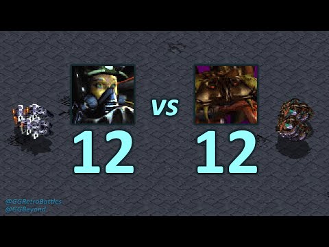 12 Valkyries vs 12 Devourers - Even Numbers - StarCraft Retro Battles