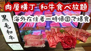 【肉屋横丁】和牛食べ放題｜海外在住者の夢実現！日本の焼肉を限界まで食べてみた / 日本旅行 / 海外移住 / 日本食が恋しい / 爆食 in 和牛放題の殿堂 秋葉原【一時帰国vlog】