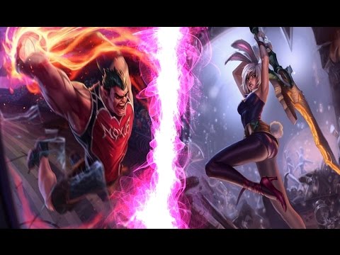 Mudjaco - DunkMaster Darius TOP vs Battle Bunny Riven FIGHT #1 League of Legends LoL
