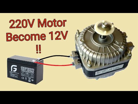 Low Voltage Induction Motor How to convert a 220V Motor to 12V Motor