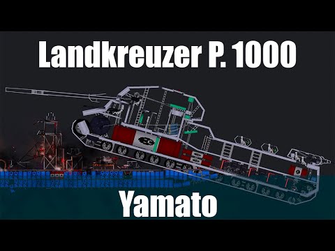 Land Cruiser P.1000 Ratte vs  Yamato in People Playground