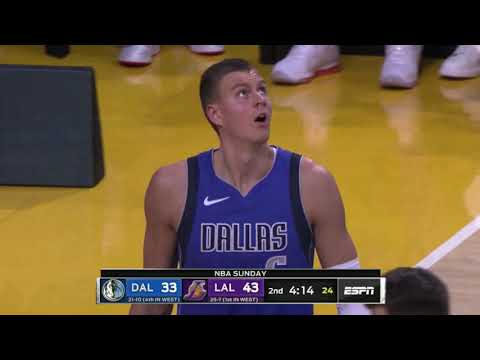 Kristaps Porzingis vs. Lakers: 11 pts, 7 reb, 1 stl, 1 blk 2019/2020 Regular season [29.12.19.]