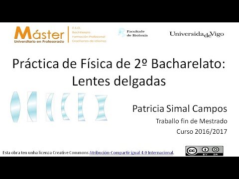 Vídeo: Práctica das lentes: procedemento experimental