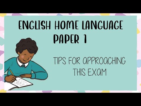 English Home Language Paper 1 (Grades 10-12)
