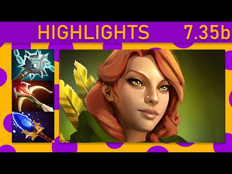 🌟Windranger 25+ Kills! Support Highlights 7.35b - Dota 2 Top MMR