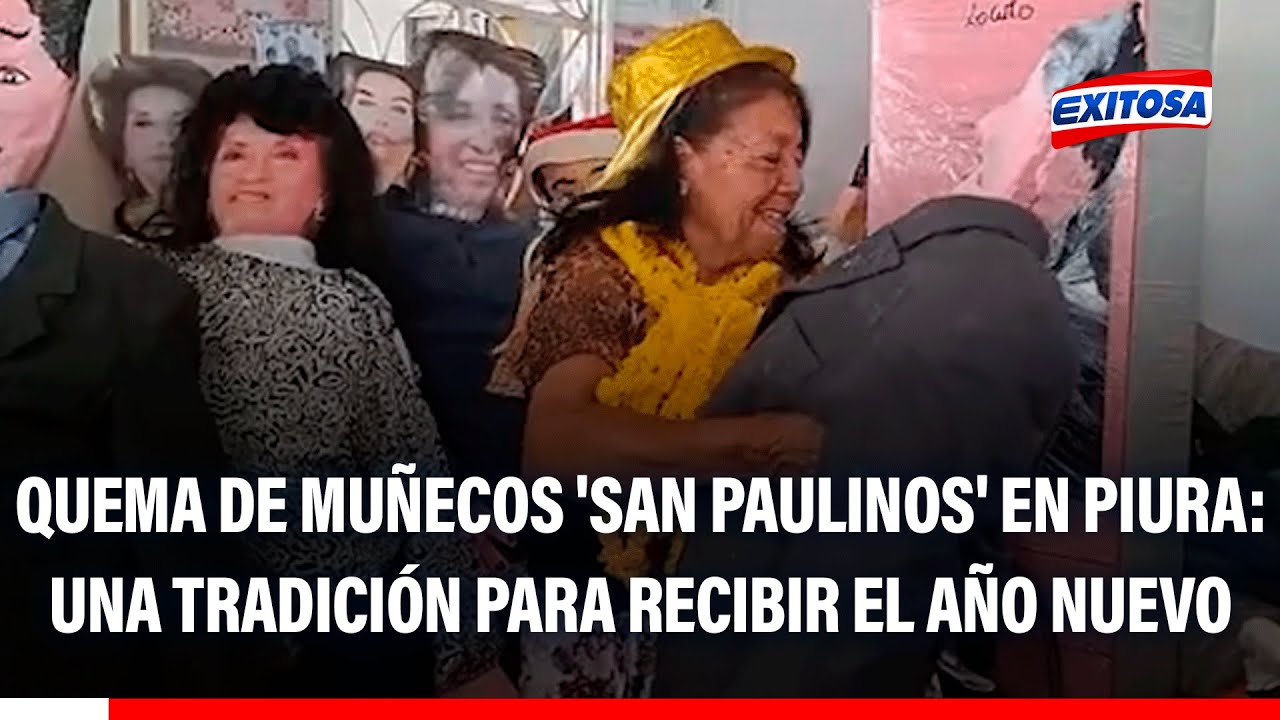 🔴🔵 Quema de muñecos 'San Paulinos' en Piura: Una tradición para recibir el Año Nuevo