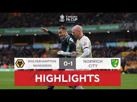 Kenny Mclean Strike Downs Wolves | Wolves 0-1 Norwich | Emirates FA Cup 2021-22
