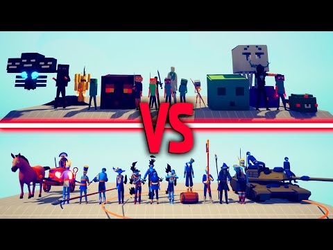 MINECRAFT Team vs LEGACY Team - Totally Accurate Battle Simulator TABS