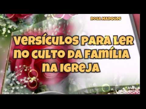 VERSES TO READ IN FAMILY WORSHIP AT CHURCH | By: Rosa Marques