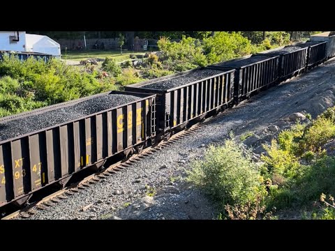 CSX L006 with coal cars - Middleboro Secondary - 5/2022