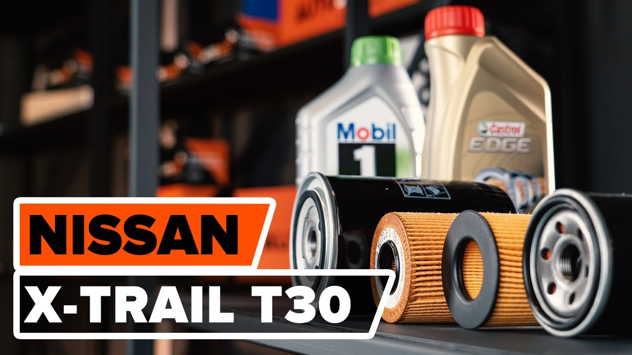 Udskift motorolie og filter - Nissan X Trail T30 diesel | Brugeranvisning