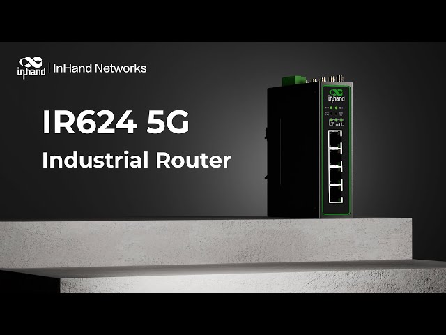 Vídeo relacionado con InHand Netwokrs IR624 5G Router Industrial,IoT Gateway, Dual Wi-FI Band,VPN Router, RJ45 Gigabit Ethernet Port, Cloud Managed, RS232+RS485 Ports, Redes industriales,Red de vehículos recreativos
