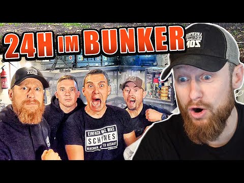 24 Stunden mit 4 LEUTEN im BUNKER überleben - ICH WAR DABEI!  | Fritz Meinecke reagiert