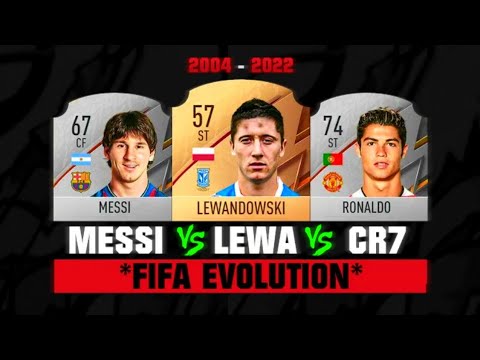 Ronaldo VS Messi VS Lewandowski FIFA EVOLUTION! 😢💔 FIFA 04 - FIFA 22