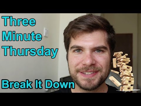 Three Minute Thursday   Break Down Your Work Before Starting