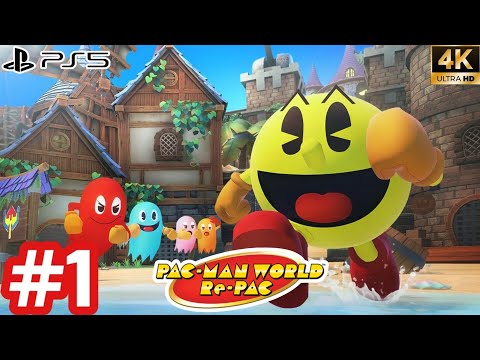 PAC-MAN WORLD Re-Pack - Gameplay Walkthrough - Part 1 [4K 60FPS PS5] No Commentary