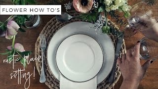 Place Setting tutorial - Polka Dot Bride