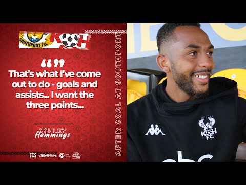 Southport 1-1 Harriers 28/08/21: Ashley Hemmings post-match