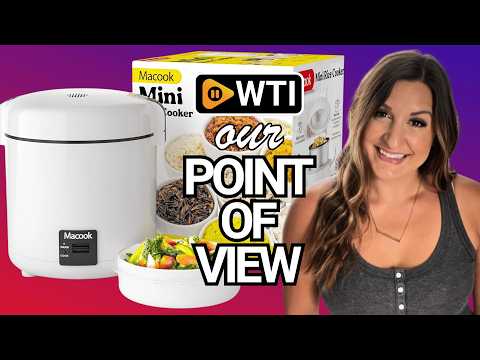 Mini Rice Cooker 1-1.5 Cups Uncooked(3 Cups Cooked) - WTI product video review
