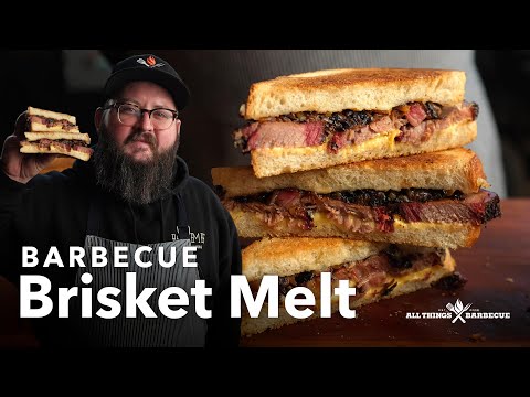Barbecue Brisket Melt Recipe – Gooey Cheese, Caramelized Onions & Crusty Sourdough