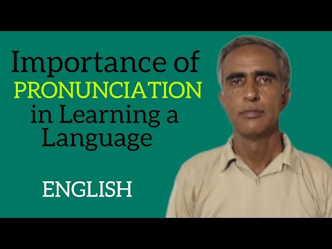 Importance of Pronunciation in Learning a Language ( English) #pronunciation #english