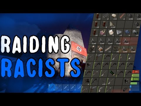 GOING DEEP ON SOME RACIST ROOFCAMPERS!! RUSTRAID!!!! EZ LOOT! *PVP*