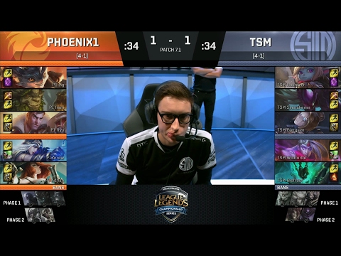 P1 vs TSM Game 3 - NA LCS Spring 2017 W3D3 - Phoenix1 vs Team SoloMid