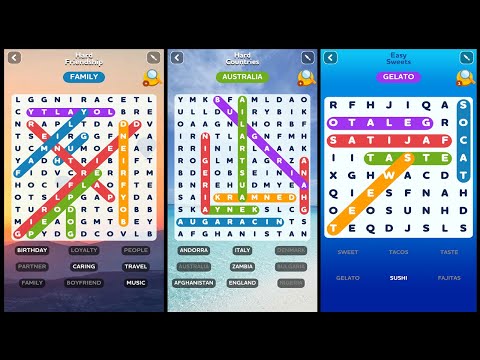 Word Puzzle Game Android ios Gameplay - YouTube