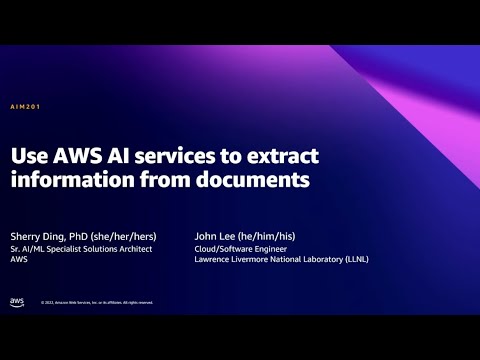 AWS Summit DC 2022 - Use AWS AI services to extract information from documents