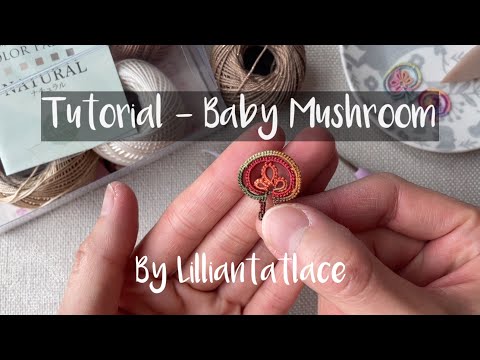 Tatting Tutorial for “Tiny Frozen Water Snowflake ” without bead designed by LillianTatLace