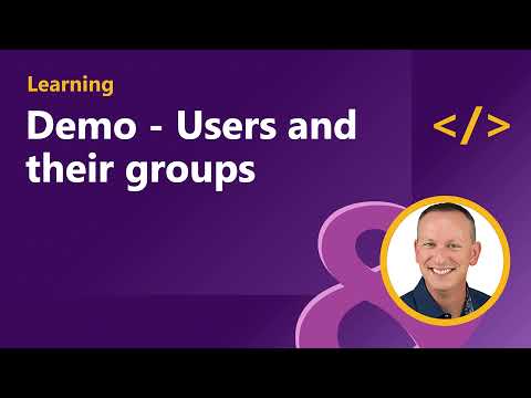 Demo Users and their groups