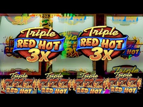 TRIPLE RED HOT WINNING SESSION 3 REEL CLASSIC SLOT!