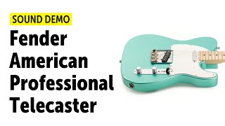 Video thumbnail for Fender American Professional Telecaster Sound Demo (no talking) by Guitar Bonedo