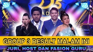 Download lagu SAKSIKAN GROUP 3 RESULT DANGDUT ACADEMY 5 TOP 24 BESAR | DEWAN JURI DAN HOST mp3