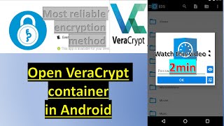 Open & create #veracrypt #luks container in android| #EDS put a lock on sdcard #mtmanager